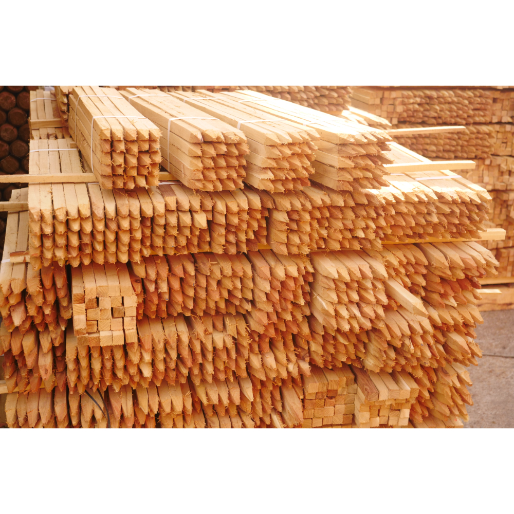 Square Untreated Hardwood Stakes - Tree Stakes Fence Posts | Green-tech